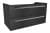 LANZET K1 Waschbeckenunterschrank 90 cm, Anthrazit Holzoptik