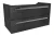LANZET K1 Waschbeckenunterschrank 90 cm, Anthrazit Holzoptik