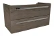 LANZET K1 Waschbeckenunterschrank 90 cm, Braun dunkel