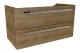 LANZET K1 Waschbeckenunterschrank 90 cm breit, Braun hell