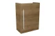 LANZET K3 Waschbeckenunterschrank Gäste WC 44 cm breit, Braun hell, Türanschlag rechts