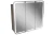 LANZET M9 LED Spiegelschrank 80 cm breit, Braun dunkel