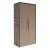 LANZET VIDRO Doppel Midischrank 60 cm breit, Braun/Marmor Grau
