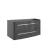 Lanzet CLASSICO Waschtischunterschrank 100 cm Anthrazit, rechts