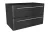 Lanzet K8 Waschtischunterschrank 76 cm Schwarz