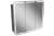 Lanzet M9 Spiegelschrank 80 cm mit umlaufender LED-Beleuchtung, Grau