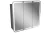 Lanzet M9 Spiegelschrank 80 cm mit umlaufender LED-Beleuchtung, Grau