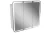 Lanzet M9 Spiegelschrank 80 cm mit umlaufender LED-Beleuchtung, Weiß