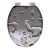 SCHÜTTE GREY STEEL WC-Sitz, Grau, MDF mit Absenkautomatik