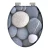 SCHÜTTE GREY STONES WC-Sitz, Grau, MDF, mit Absenkautomatik
