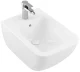 VILLEROY & BOCH VENTICELLO Wand-Bidet, 37,5 cm breit, Weiß, mit Überlauf, CeramicPlus