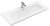 VILLEROY & BOCH VENTICELLO Waschbecken Keramik 120 cm breit, Weiß, mit Überlauf, CeramicPlus