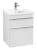 VILLEROY & BOCH VENTICELLO Waschbeckenunterschrank 46 cm breit, Weiß, Griff Chrom, 2 Schubladen