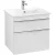 VILLEROY & BOCH VENTICELLO Waschbeckenunterschrank 60 cm breit, Weiß, Griff Chrom, 2 Schubladen