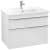 VILLEROY & BOCH VENTICELLO Waschbeckenunterschrank 75 cm breit, Weiß, Griff Chrom, 2 Schubladen