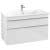 VILLEROY & BOCH VENTICELLO Waschbeckenunterschrank 95 cm breit, Weiß, Griff Chrom, 2 Schubladen