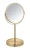 WENKO ALATA Kosmetikspiegel Ø 17 cm, Gold, mit 3-fach Vergrößerung, stehend