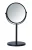 WENKO ASSISI Kosmetikspiegel Ø 17 cm, Schwarz, stehend