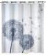 WENKO ASTERA FLEX Duschvorhang 180 x 200 cm, Weiß, Polyester, waschbar