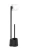 WENKO AVOLA WC-Garnitur, Schwarz matt, mit Toilettenpapierhalter, stehend
