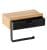 WENKO BAMBUSA Toilettenpapierhalter, Braun/Schwarz, mit Schublade