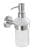 WENKO BOSIO Seifenspender 200 ml, Chrom Matt, Edelstahl rostfrei