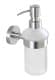WENKO BOSIO Seifenspender 200 ml, Chrom Matt, Edelstahl rostfrei