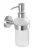 WENKO BOSIO Seifenspender 200 ml, Chrom Matt, Edelstahl rostfrei