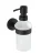 WENKO BOSIO Seifenspender 200 ml, Schwarz matt, Edelstahl rostfrei