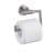 WENKO BOSIO Toilettenpapierhalter, Chrom matt, Edelstahl rostfrei