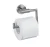WENKO BOSIO Toilettenpapierhalter, Chrom matt, Edelstahl rostfrei