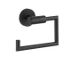 WENKO BOSIO Toilettenpapierhalter, Schwarz matt, Edelstahl rostfrei