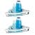 WENKO BRALIA Dusch Eckablage, Chrom, 2er Set, Befestigen ohne bohren, Power-Loc®