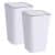 WENKO CANDY Kosmetikeimer 6 Liter, Weiß,  2er Set