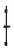 WENKO CLASSIC Duschstange 70 cm, Schwarz