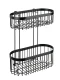 WENKO CLASSIC PLUS Duschablage, Schwarz, 2 Etagen
