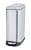 WENKO DESIGN Mülleimer 12 Liter, Silber, mit Absenkautomatik