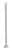WENKO Deckenstütze für Duschstange 57 cm, Chrom, Aluminium