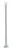 WENKO Deckenstütze für Duschstange 57 cm, Chrom, Aluminium