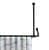 WENKO Deckenstütze für Duschstange 57 cm, Schwarz, Aluminium