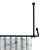 WENKO Deckenstütze für Duschstange 57 cm, Schwarz, Aluminium