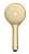 WENKO Duschkopf Ø 11 cm, Gold, mit Wassersparsystem, 3 verschiedene Wasserstrahlarten