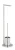 WENKO FERLA WC-Garnitur, Silber matt, mit Toilettenpapierhalter, stehend
