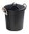 WENKO GARA Kosmetikeimer 6 Liter, Schwarz matt