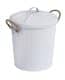 WENKO GARA Kosmetikeimer 6 Liter, Weiß matt