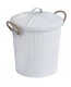 WENKO GARA Kosmetikeimer 6 Liter, Weiß matt