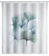 WENKO GINKGO Duschvorhang, 180 x 200 cm, Polyester, waschbar
