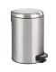 WENKO LEMAN Mülleimer 12 Liter, Silber, Easy Close, Edelstahl