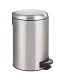 WENKO LEMAN Mülleimer 12 Liter, Silber, Easy Close, Edelstahl