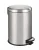 WENKO LEMAN Mülleimer 20 Liter, Silber, Easy Close, Edelstahl